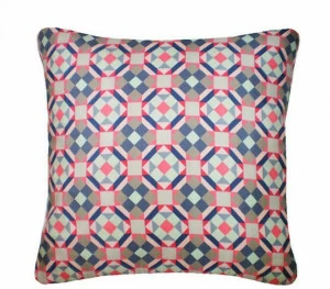 Nitin Goyal London Квадратная подушка из шелка Silk printed