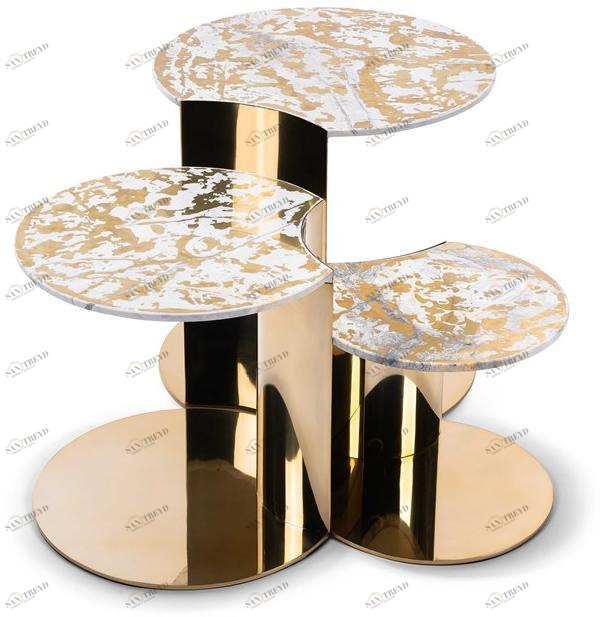 Visionnaire Круглый журнальный столик из стали sun-id-1376763