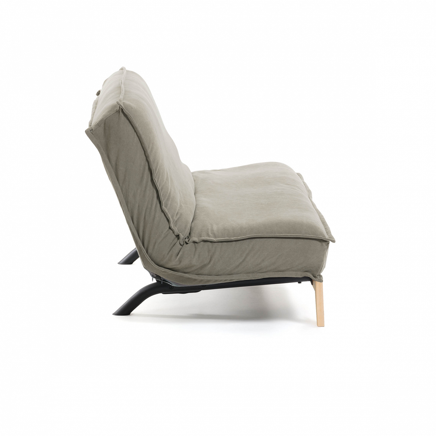 071102 Диван-кровать бежевый основание дерево La Forma Eveline - Вид №1