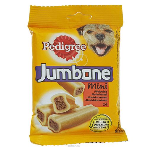 ПР0032273 Лакомство для собак ПЕДИГРИ Jumbone Mini говядина 180г PEDIGREE 