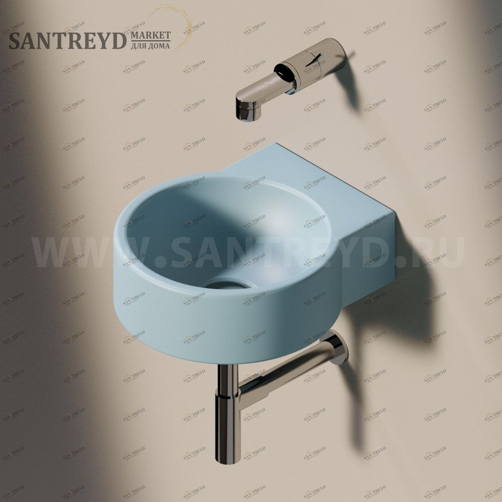 50595014 Подвесная раковина настенная круглая Ceramica Flaminia Twin