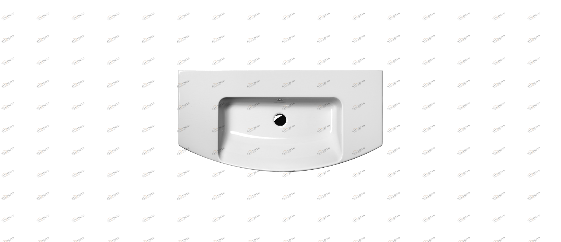 7723111 Встроенная раковина под столешницу овальная GSI ceramica Norm