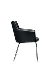 Marka 566 Кресло со стальным каркасом на 4 ножках. Сиденье и спинка мягкие. Et al. Marka