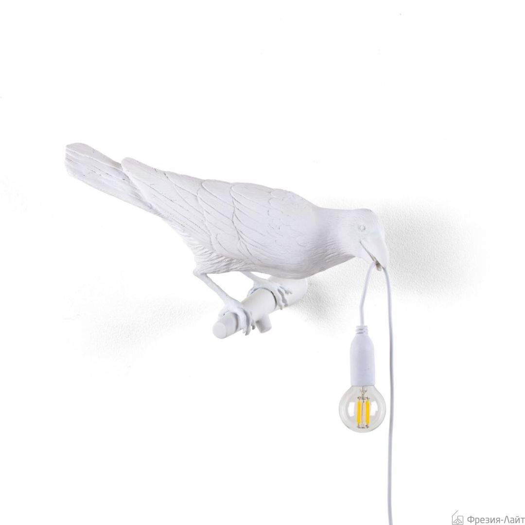 Seletti 14731 Right BIRD бра ворона белая правая Bird lamp 119601