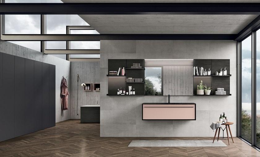 Gruppo Geromin Подвесная тумба под умывальник с ящиками Suite sun-id-1433669 - Вид №1