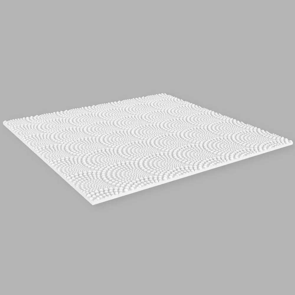 Плитка потолочная бесшовная полистирол белая Формат Веер 50 x 50 см 2 м² FORMAT STLM-2012959 - Вид №3