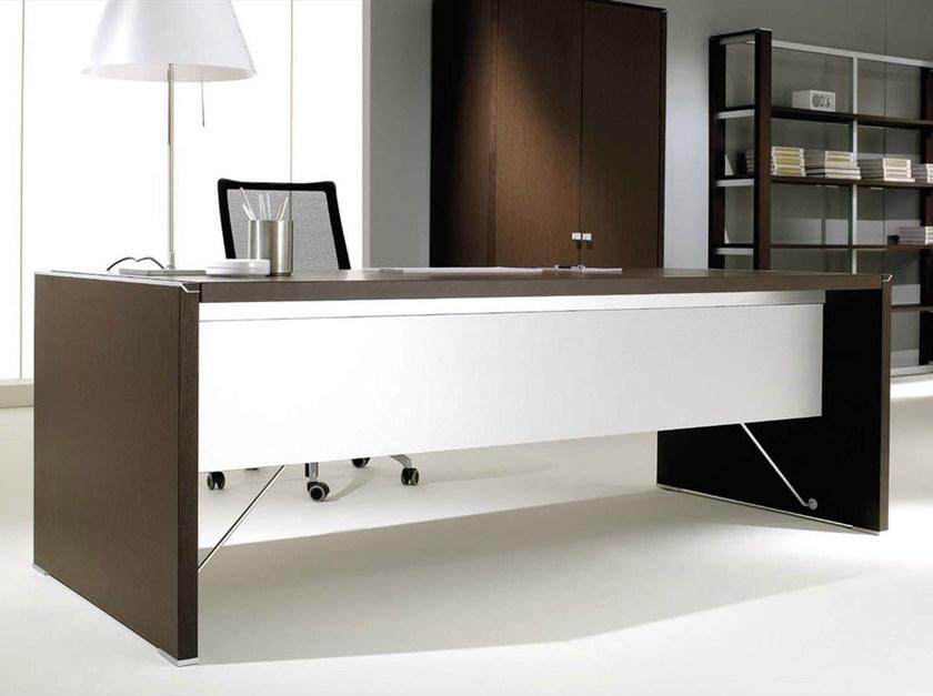 IFT Прямоугольный рабочий стол из фанерованной древесины Electa sun-id-1388686 - Вид №1