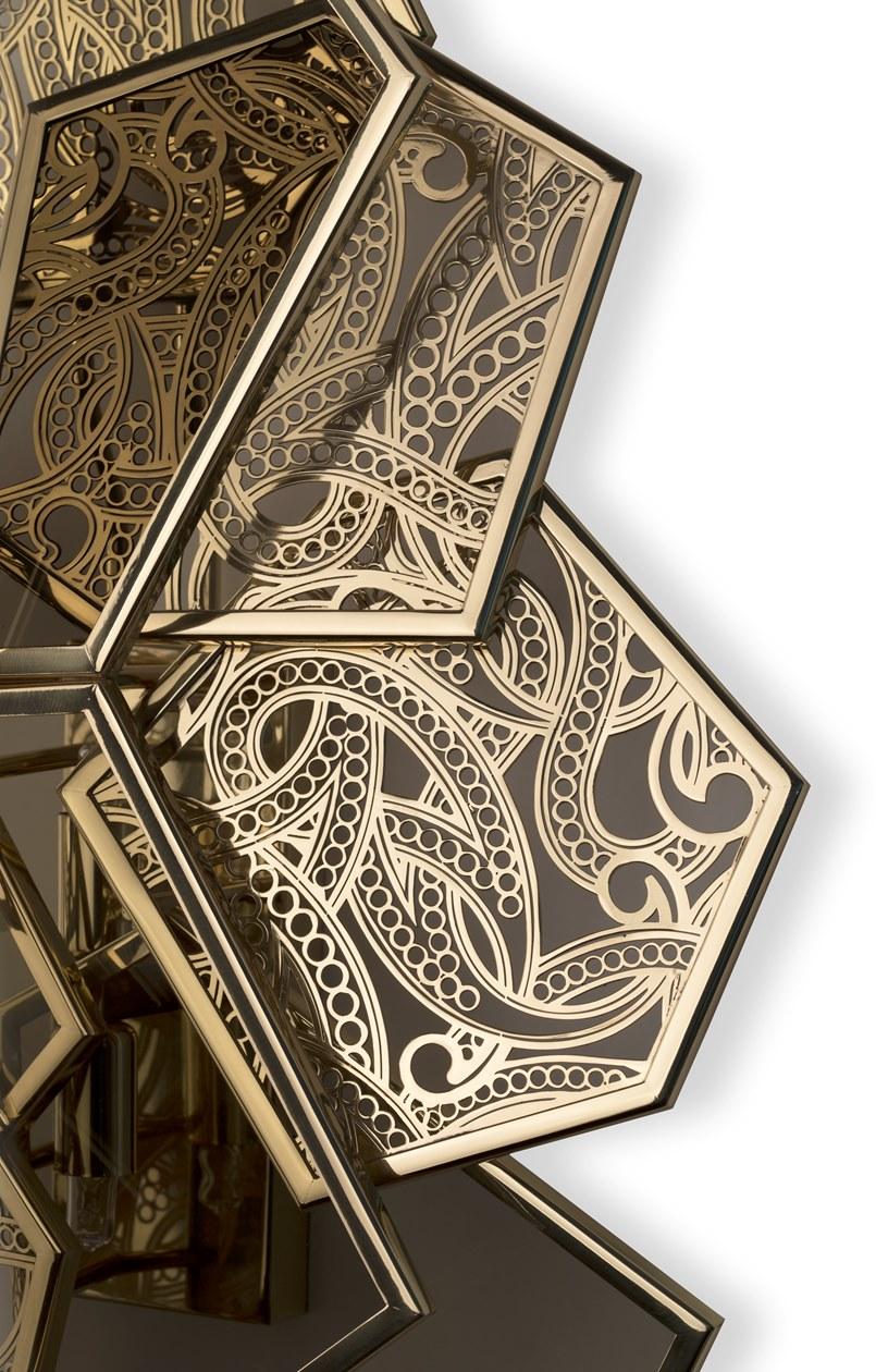 KOKET Настенный светильник непрямого действия из латуни Hypnotic sun-id-1379559 - Вид №2