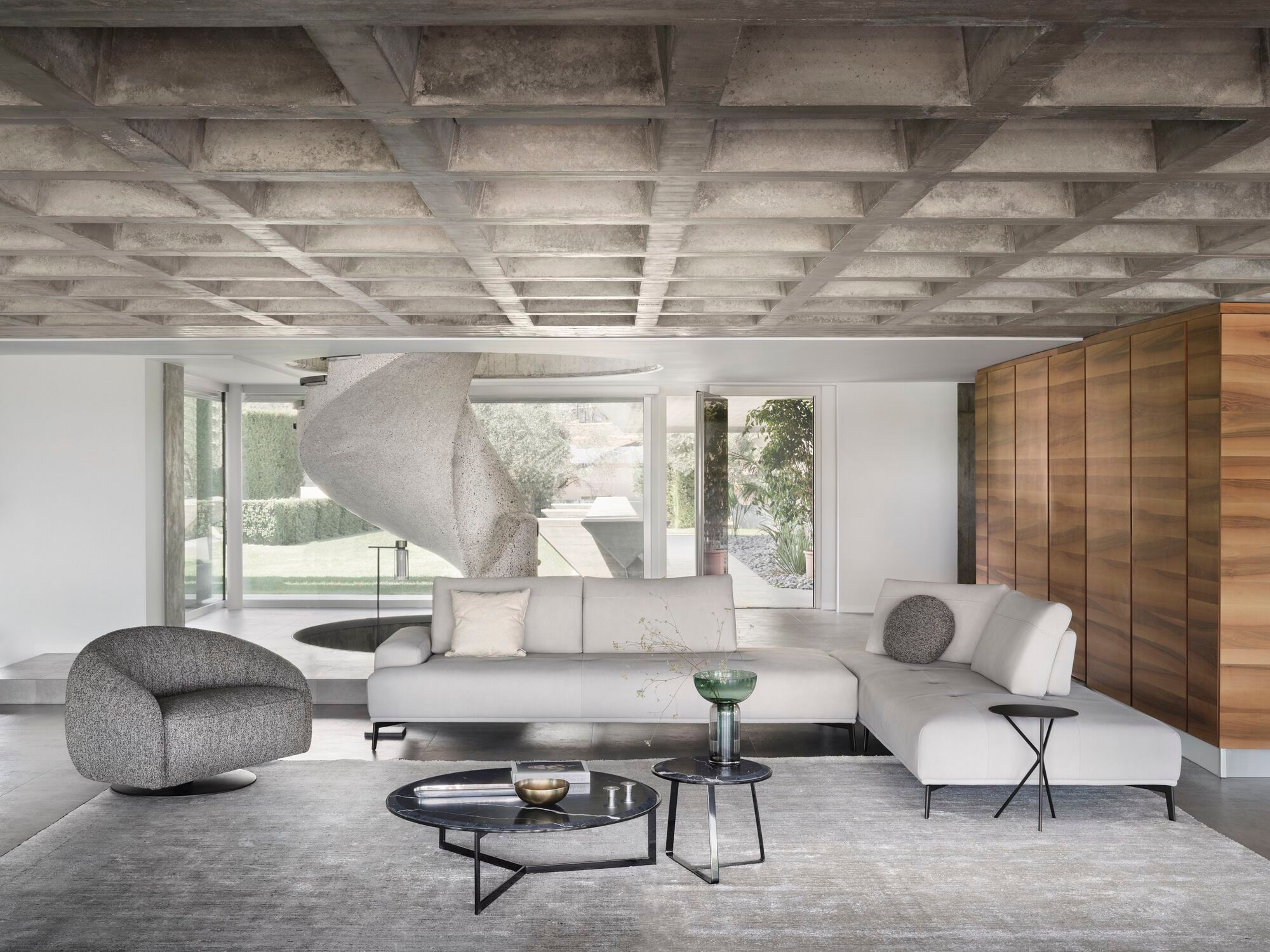 Кожаный модульный диван NICOLINE EGEO ARCH-00092494 - Вид №4