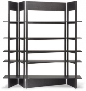 Natuzzi Открытый деревянный книжный шкаф