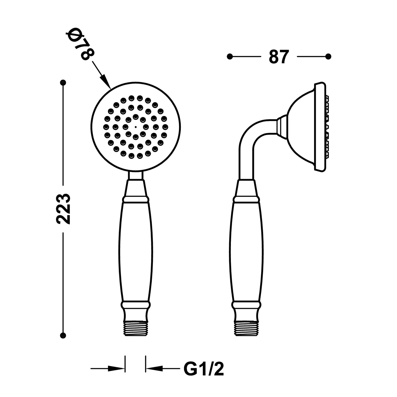 Ручной душ TRES CLASIC Clasic-29963109 TRES  - Вид №1