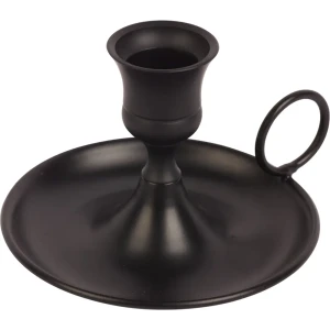 Подсвечник металл 6.5 см цвет черный