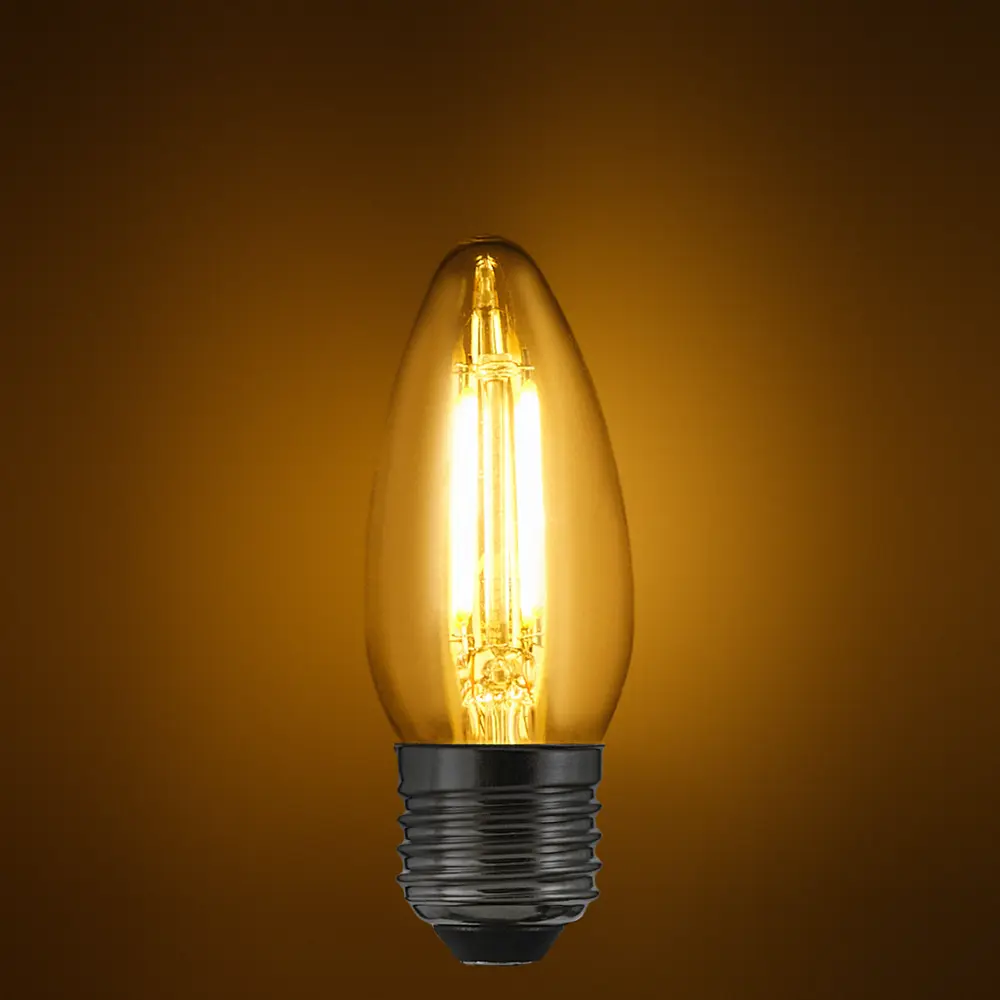 Лампа светодиодная Osram В E27 220/240 В 4 Вт свеча 470 лм теплый белый свет STLM-2096024 - Вид №2