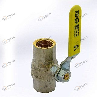 Кран шаровый FIV для газа 1/2" ВВ FUTURGAS плоский рычаг 80010012