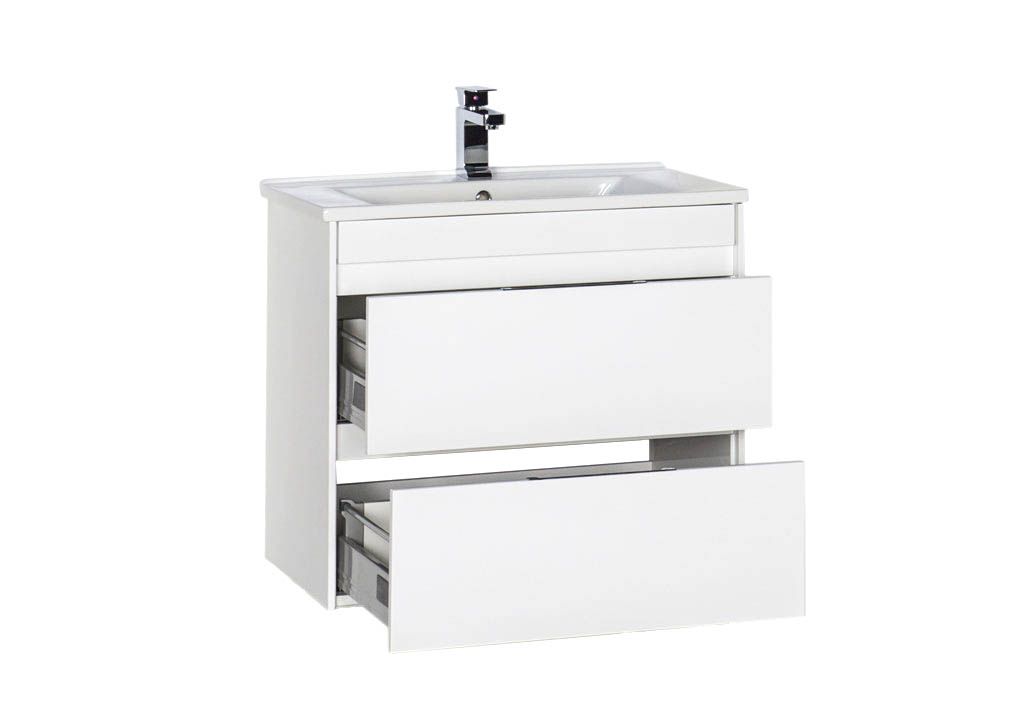 Тумба с раковиной Aquanet Тулон 75 белый 0018339500182319 - Вид №1