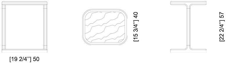 Morelato Прямоугольный журнальный столик со столешницей из ясеня и мрамора Bellagio sun-id-1440199 - Вид №7