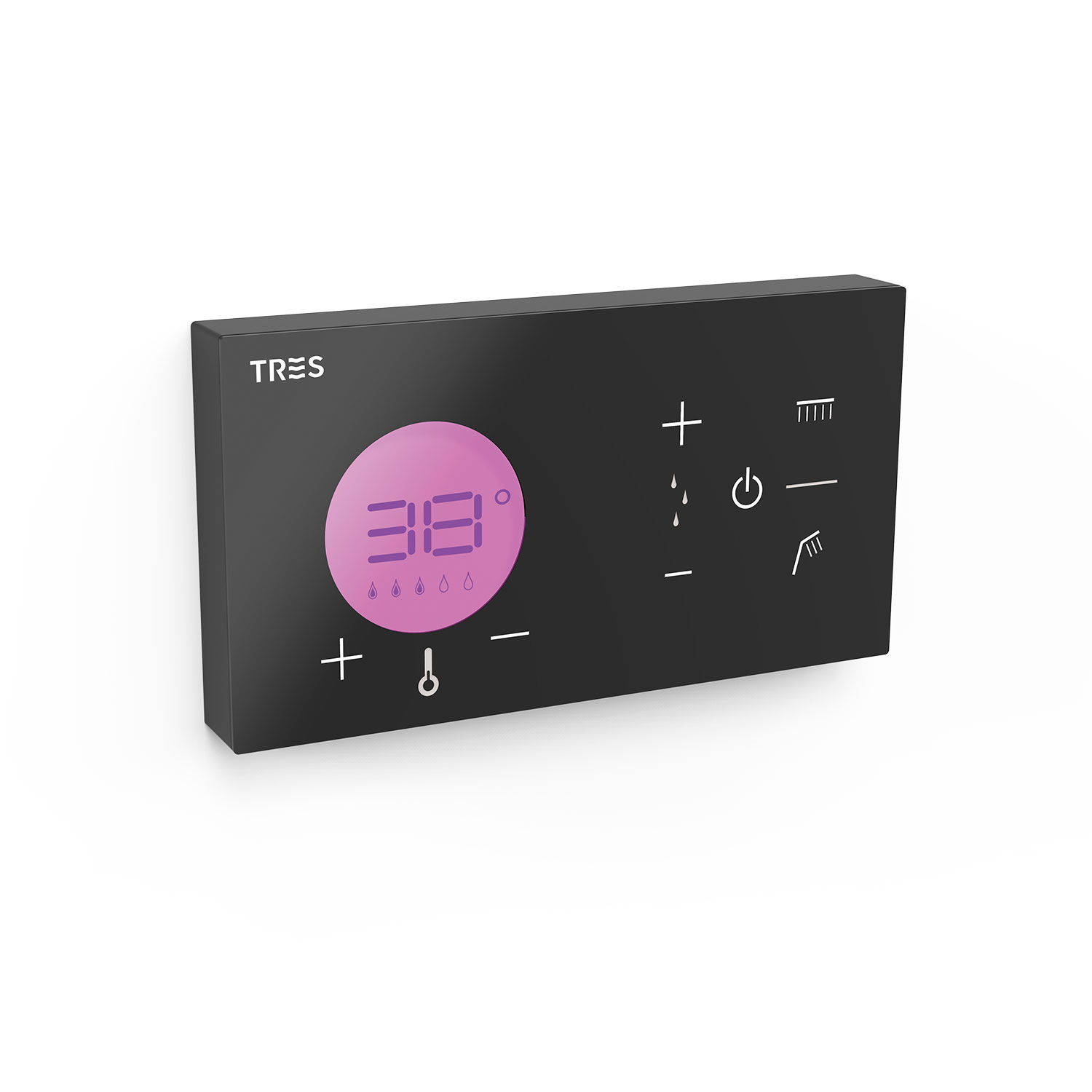 SHOWER TECHNOLOGY Control termostático electrónico empotrado de 2 vías Shower technology-49288299 TRES Electronic