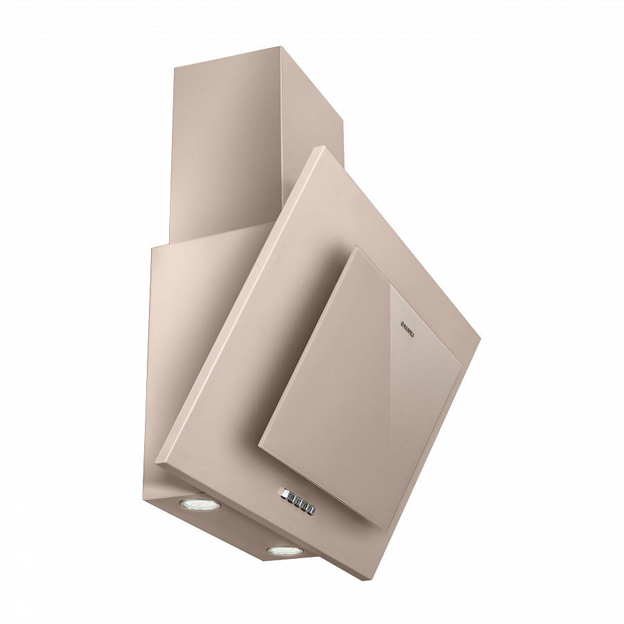 TOWER C 50 DARK BEIGE Вытяжка tower c 50 темно-бежевый/темно-бежевое стекло/ • тип: настенная• цвет: темно-бежевый• управление: кнопочное• ширина, мм: 500• полная потребляемая мощность, вт: 160• количество скоростей: 3• максимальная производительность, м3 Santreyd  - Вид №3