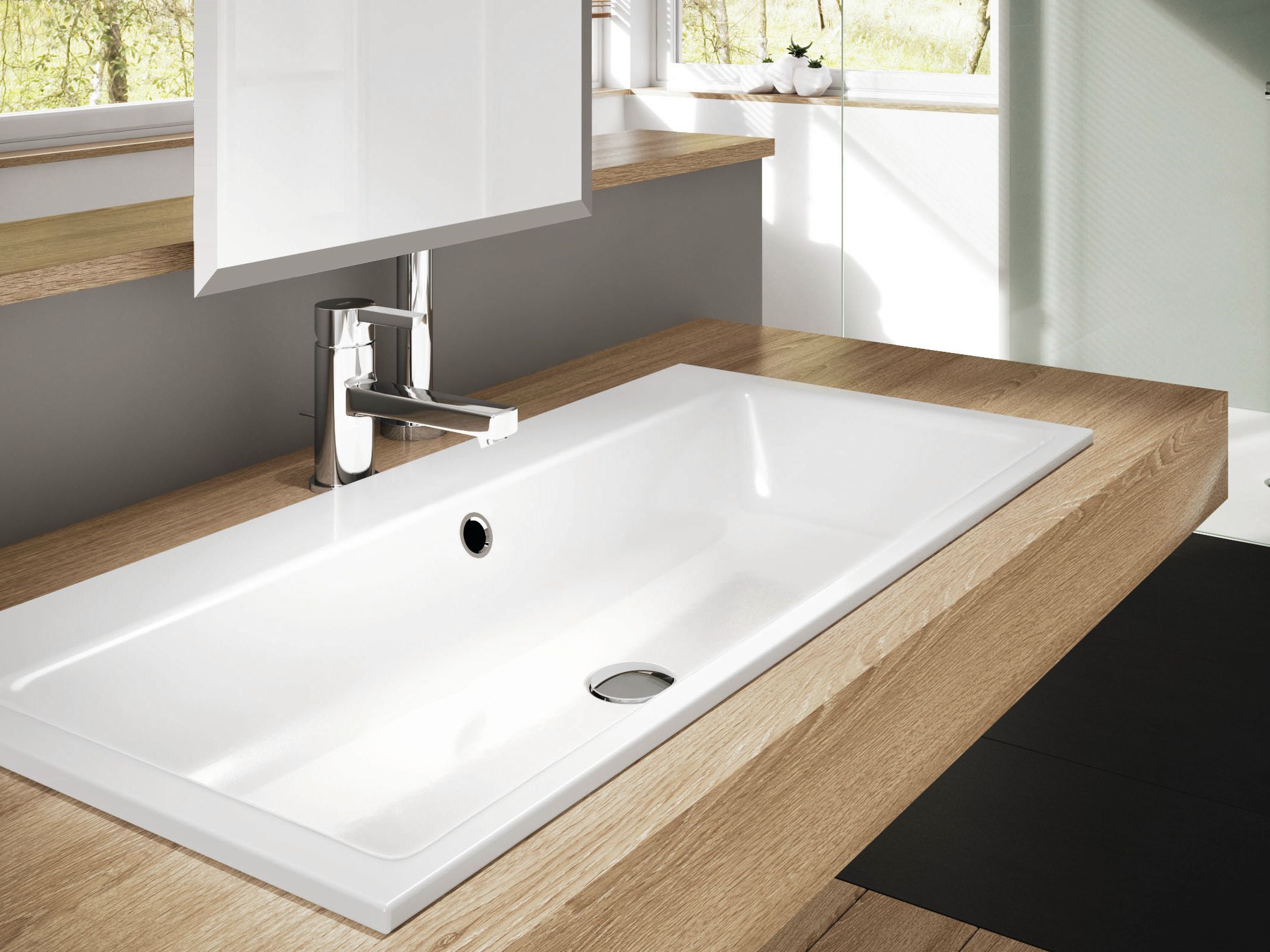 Встраиваемый умывальник из эмалированной стали KALDEWEI чистый ARCH-00138347 - Вид №3