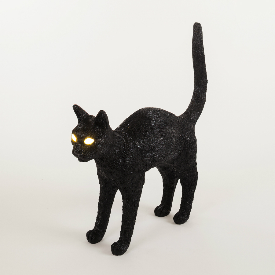 Светильник настольный Jobby The Cat, черный Seletti 15041 - Вид №2