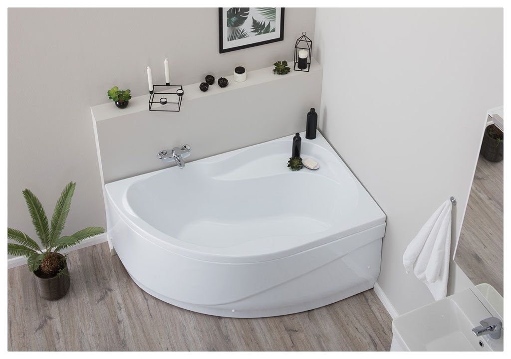 Акриловая ванна Aquanet Graciosa 150x90 R (каркас + смеситель Aquanet Practic 2 AF111-63B) 002039410017916200216780 - Вид №9