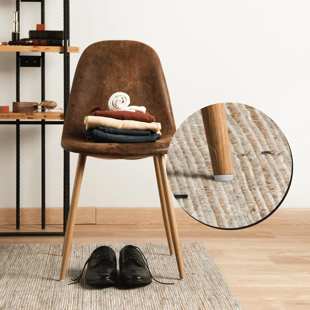 Накладки на мебельные ножки на саморезах ⌀30 мм круглые ПТФЭ прозрачные 4 шт DILWIS STLM-2196633 - Вид №2