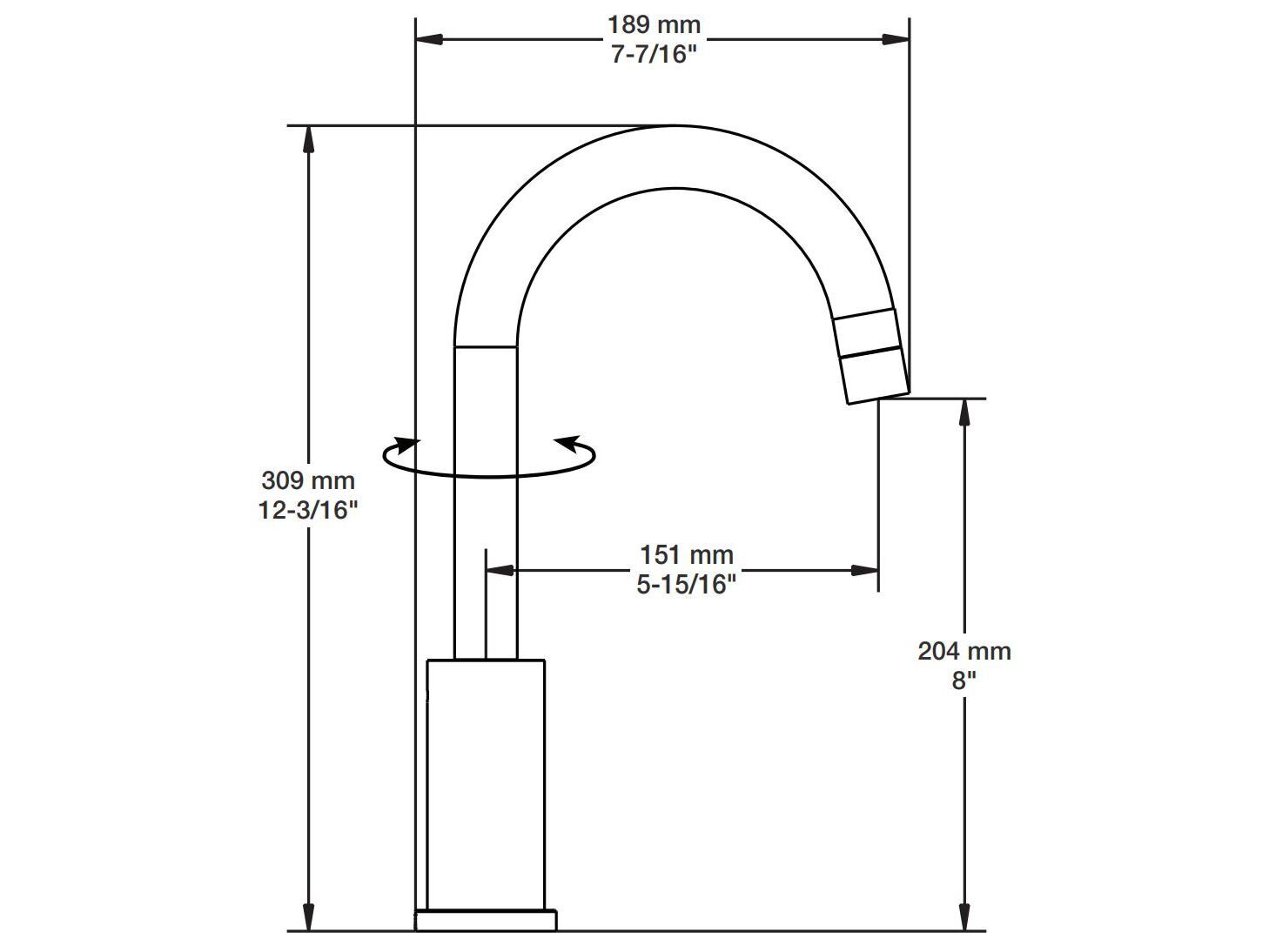 Однорычажный смеситель для раковины без слива BARIL Zip B66 ARCH-00052135 - Вид №8