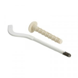 757 Кронштейн для радиатора с дюбелем белый Valtec 7 x 180 мм