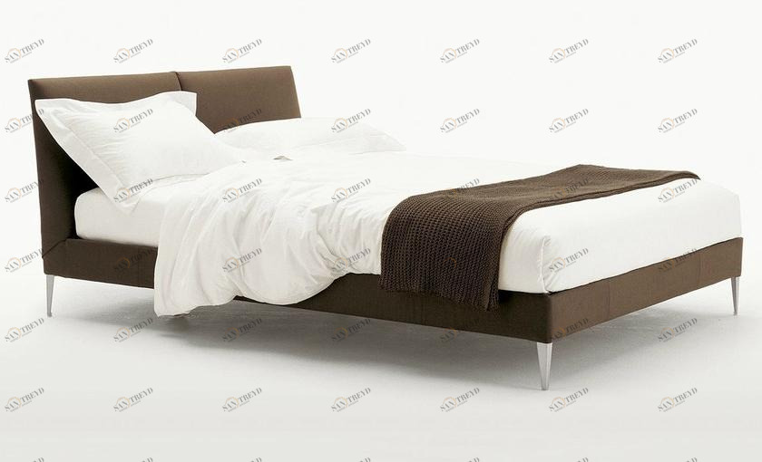 Maxalto Двуспальная кровать с обивкой и съемным чехлом из ткани Selene sun-id-1484025