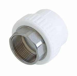 Муфта комбинированная KALDE D50х1 1/2" ВР под шестигранник белая