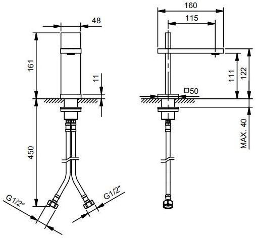 ABOUTWATER Смеситель для умывальника, однорычажный Ak/25 sun-id-1488032 - Вид №5