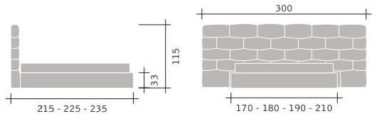 Flou Двуспальная кровать с мягким изголовьем sun-id-1366576 - Вид №5