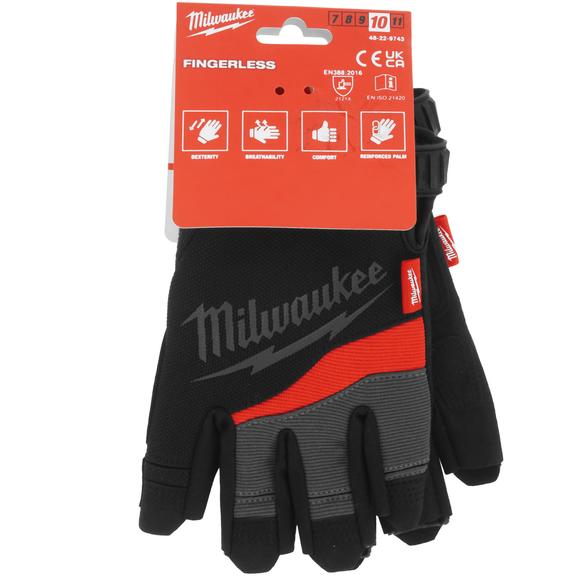 Полуперчатки трикотажные Milwaukee Fingerless 10/XL 5478029 STDN-0000551 - Вид №3