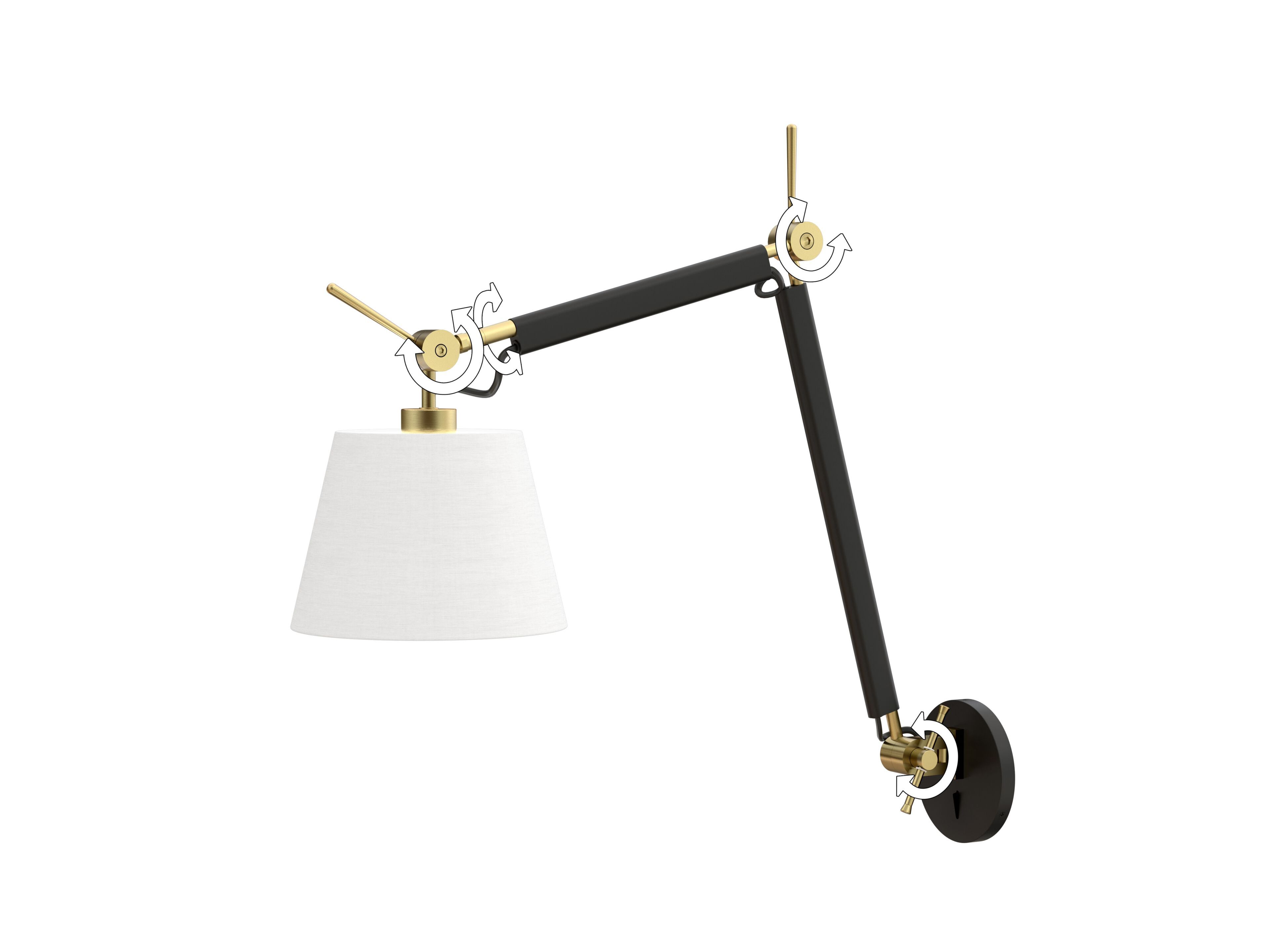 Металлический настенный светильник с гибкой рукояткой Valaisin Grönlund Visual ARCH-00037882 - Вид №3