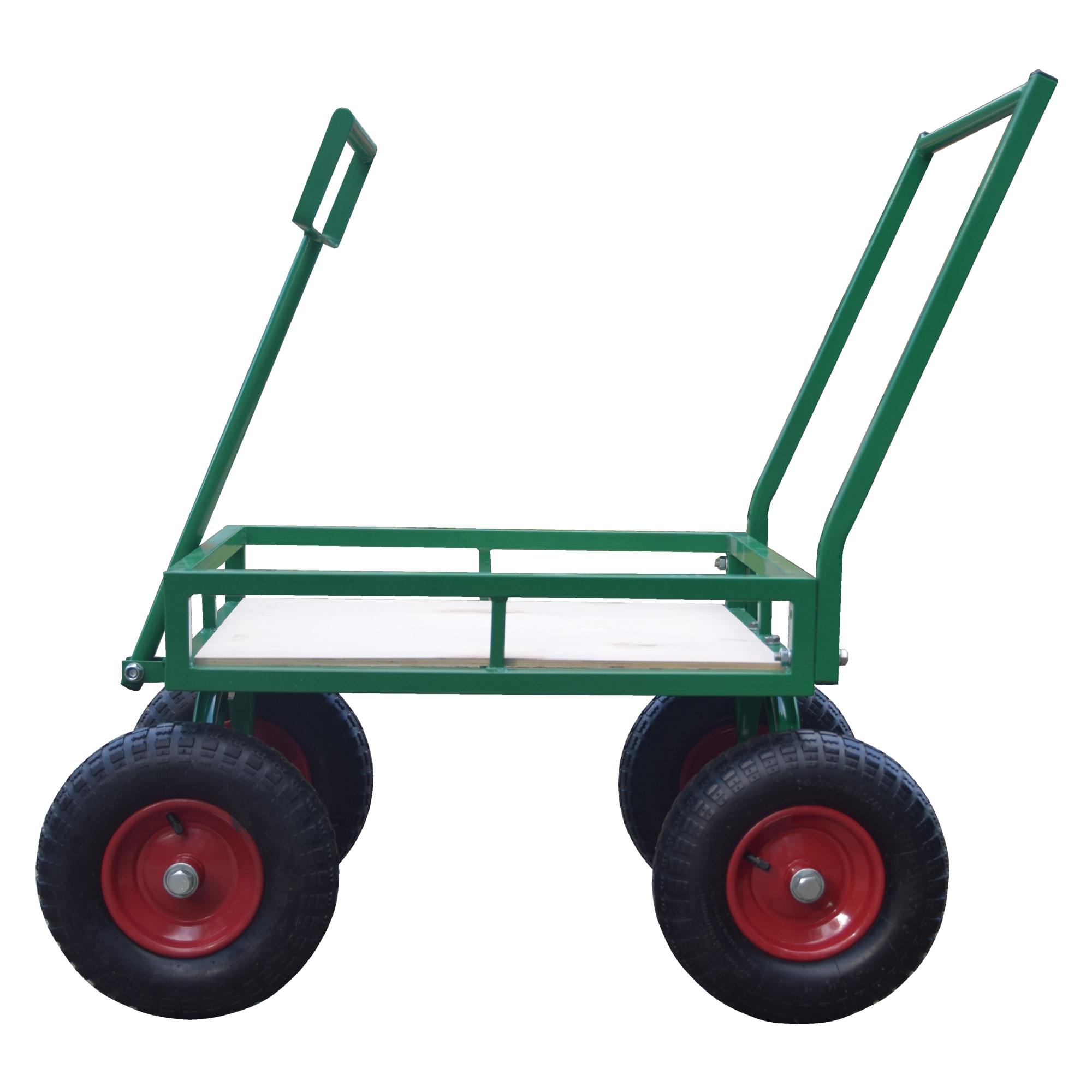 82814116 Тележка 4 колеса 105x55.5x98 см надутое колесо неоткидной борт Santreyd  - Вид №1