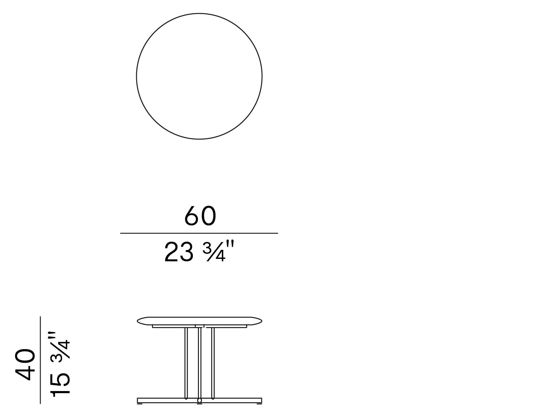 Круглый садовый журнальный столик из ироко и металла Potocco Graphic ARCH-00086409 - Вид №4