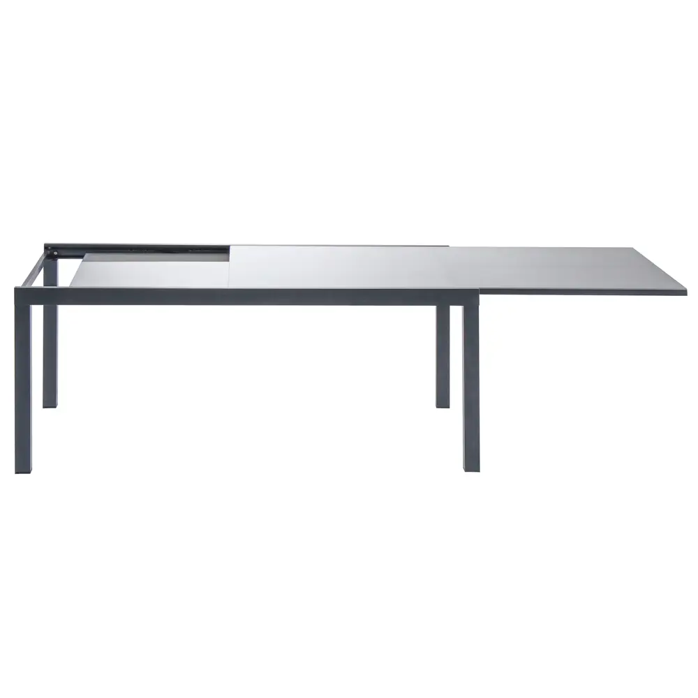 Стол садовый раздвижной Naterial Lyra Up&Down 180-260х90х75 см алюминий/стекло темно-серый STLM-2015368 - Вид №12