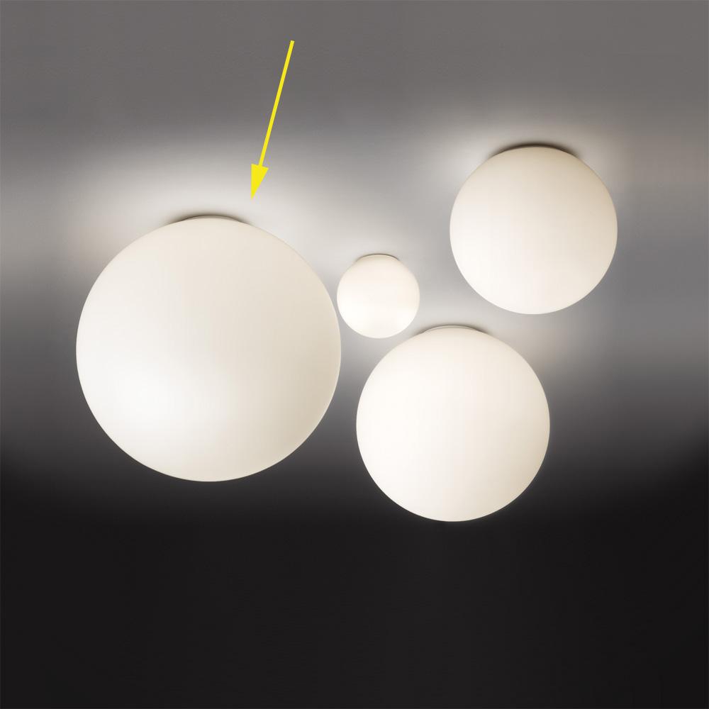 Светильник настенно-потолочный белый Artemide 0117010A 0117010A ARTEMIDE  00-3882725 Белый  - Вид №2