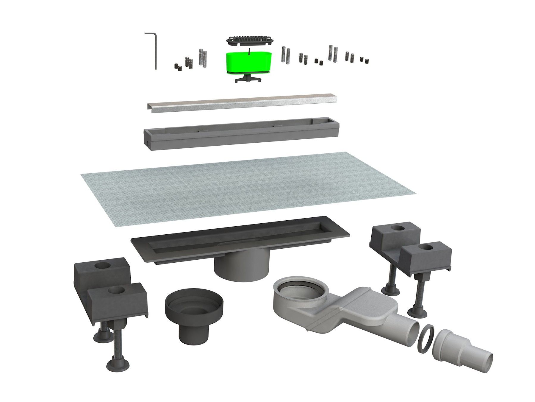 Слив для душа из нержавеющей стали Bonomini Canalissima ARCH-00122294