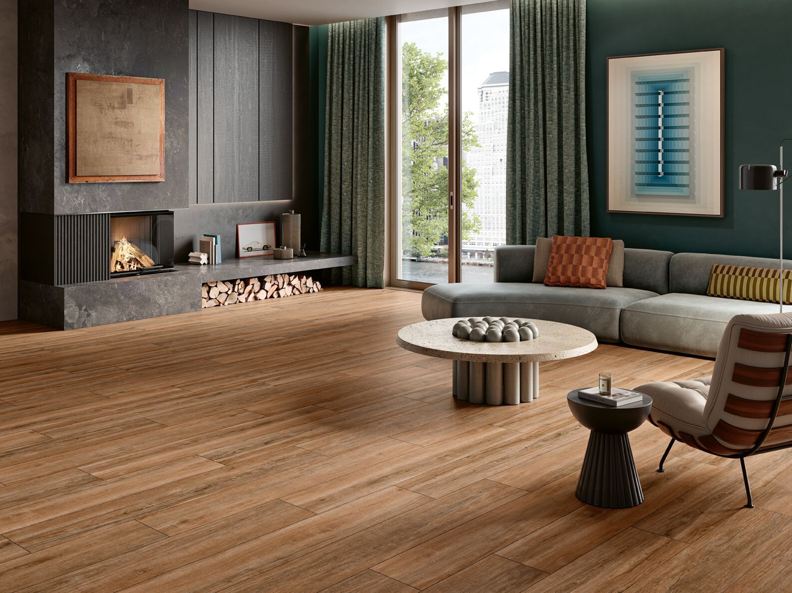 Пол из керамогранита под дерево Love Tiles комфорт ARCH-00127690