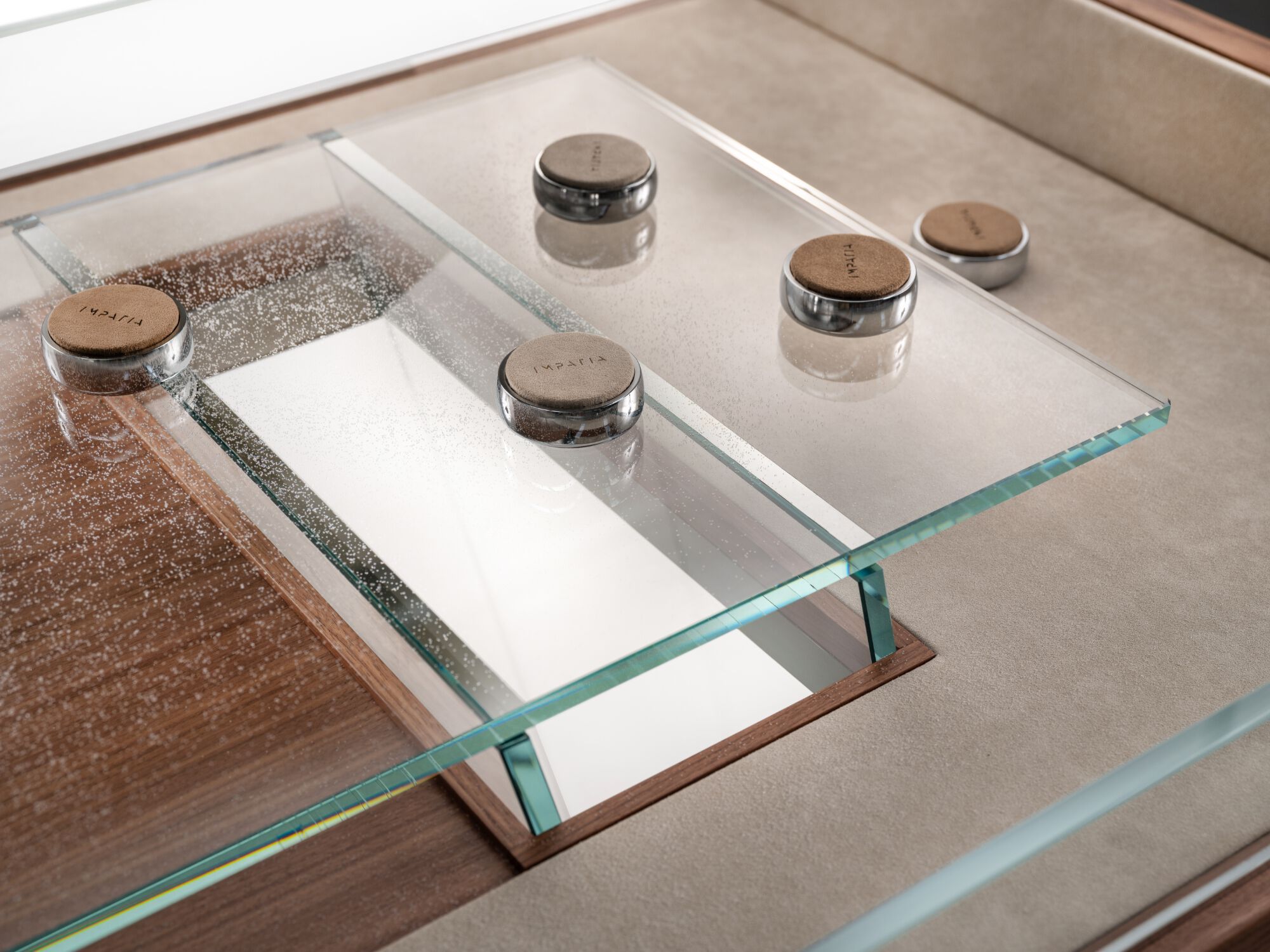 Стол для Шаффлборда из массива дерева и стекла Impatia ARCH-00098020 - Вид №4