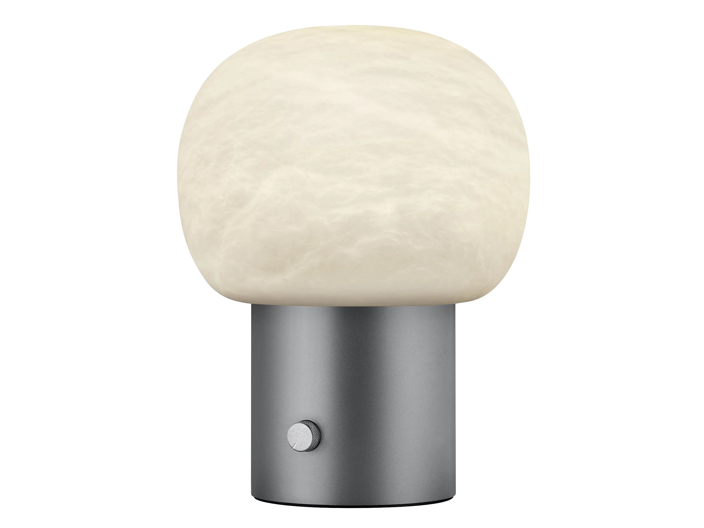 Светодиодная настольная лампа из алебастра и алюминия blomus IRIS Ø24 ARCH-00038432