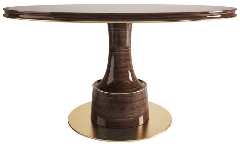 Porustudio Круглый обеденный стол из фанерованной древесины sun-id-1496714 - Вид №2