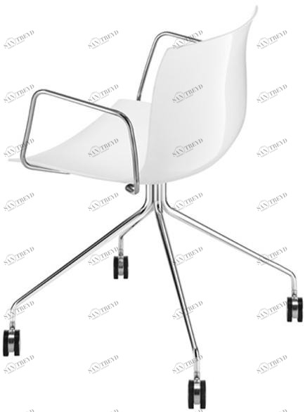 arper Кресло на эстакаде с подлокотниками на колесиках Catifa 53 sun-id-1452518