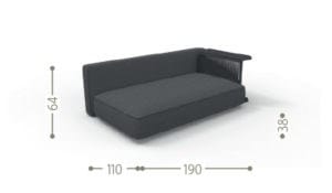 Садовый диван с полуостровом Talenti Cliff Decò ARCH-00087599 - Вид №19