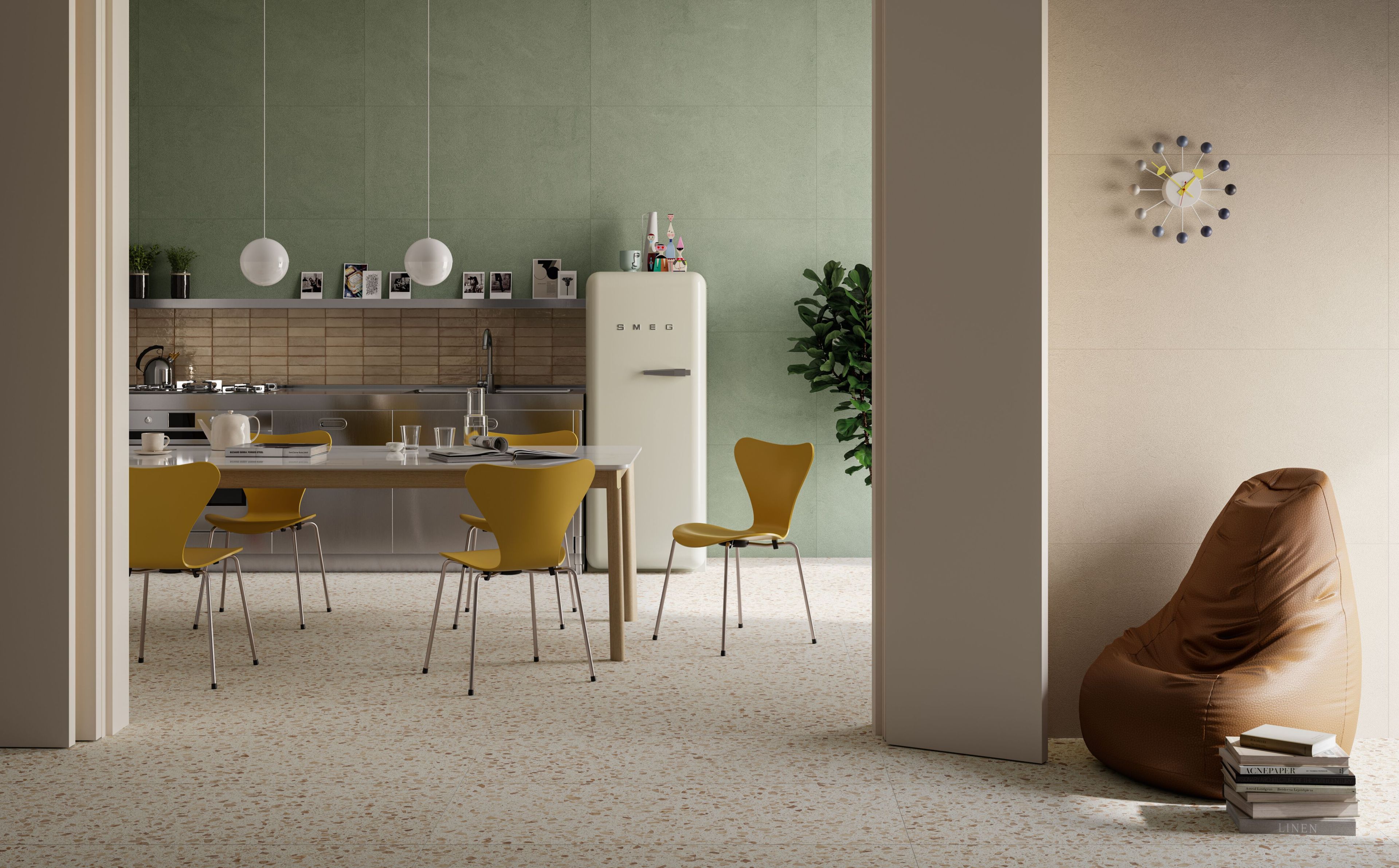 Пол / облицовка керамогранита с эффектом камня CERAMICA SANT'AGOSTINO Iro ARCH-00145523 - Вид №1