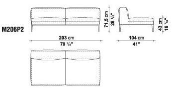 B&B Italia Секционный угловой диван в коже Michel sun-id-1423075 - Вид №34