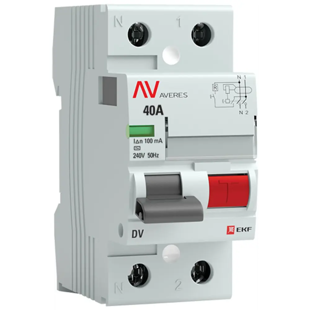 УЗО EKF Averes DV - защита от поражения током и возгорания 84579894 STLM-0052255