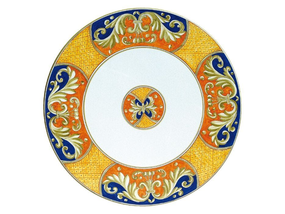 Круглый стол из лавового камня Grandi Maioliche Ficola классическая ARCH-00107907 - Вид №1