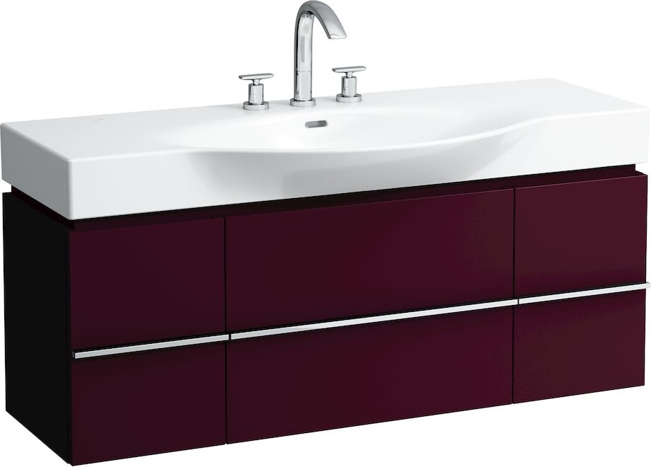 H4013020755191 Шкафчик под раковину, для раковин 811704, 812704, 2 выдвижных ящика с 2 дверцами, 2 стеклянные полки LAUFEN PRO - Вид №26